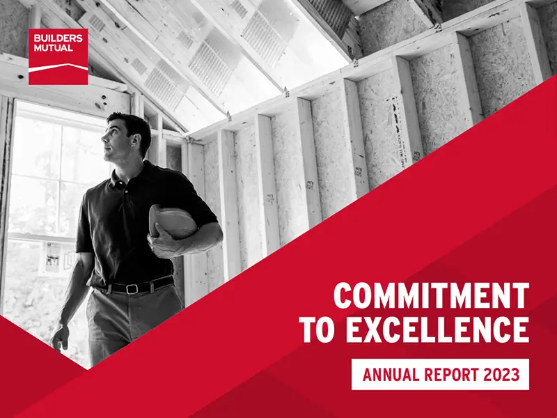 Cover of 2023 Builders Mutual annual report