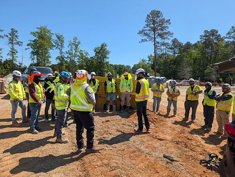 Men working on job site